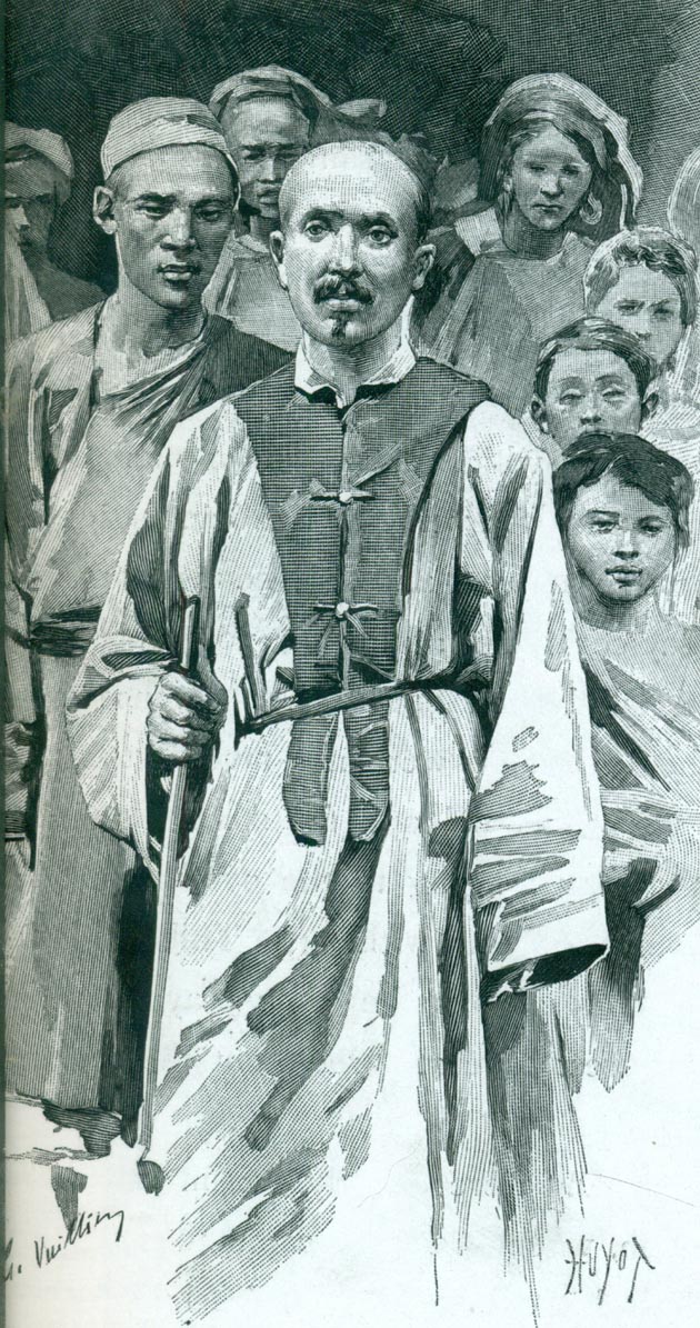 Père Soulié avec ses fidèles 1895all